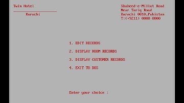 Hotel Management System In C++ Programming