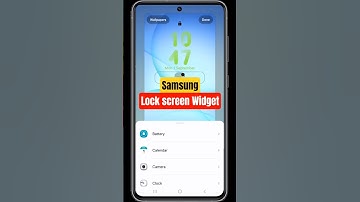 add widgets on lock screen samsung #samsung #widget #android