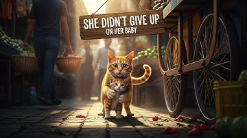 Een zwerfkat hoort een miauw onder een marktkar — wat hij vervolgens doet is hartverscheurend.