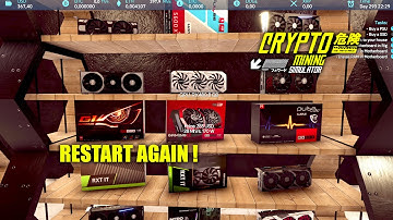 #16 CRYPTO MINING SIMULATOR + RESTART again !! #letsplay #gaming #cryptomining #simulation