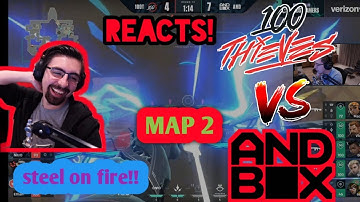 Shroud Racts to 100T  Vs ANDBOX ! MAP 2  VCT Challengers 1
