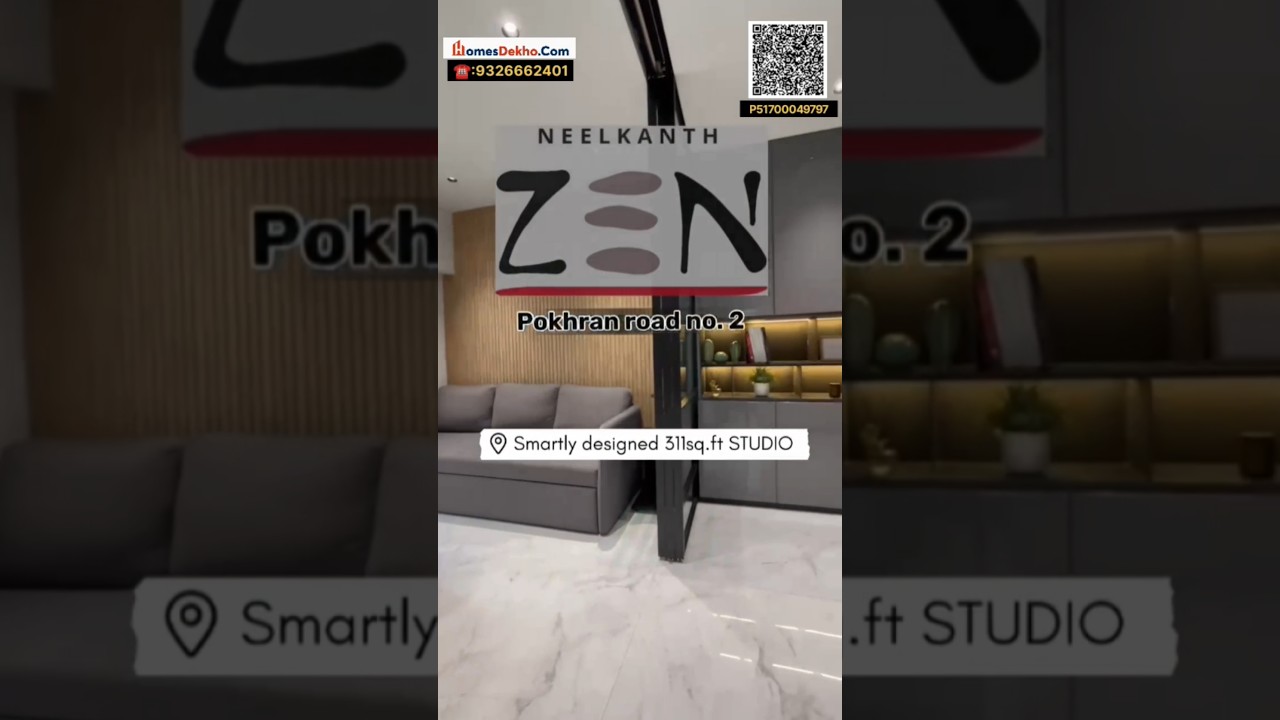 Contact Us On 9326662401 | Neelkanth Zen | Pokhran Road no 2 | Smartly Design Studio