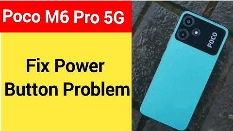 How to fix power button problem Poco M6 Pro 5G me, how to fix auto restart problem