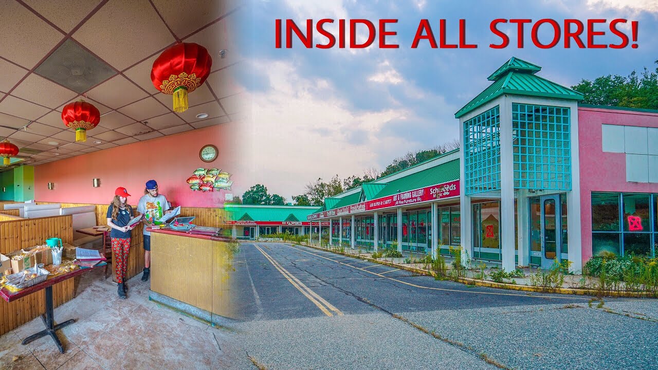 Exploring Inside an Abandoned Shopping Center! Pines Plaza YouTube