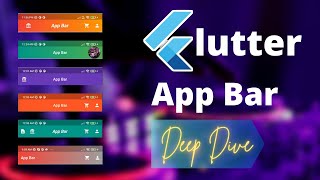 App Bar In Flutter Deep Dive. Use Image, Icon, Gradient Color In App Bar.