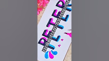🥰Name lettering for beginners #shorts #ytshorts #calligraphy
