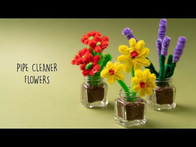 Hadade diy pipe cleaner flower home craft #handmade #diy #foryoupage #, pipecleaner flowers