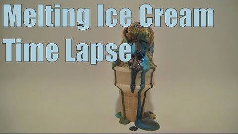 Time Lapse Video of Ice Cream Cone Melting