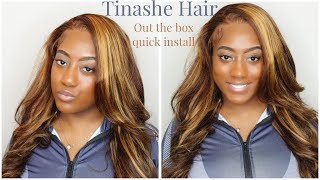 QUICK OUT OF THE BOX WIG INSTALL | FT. TINASHE HAIR