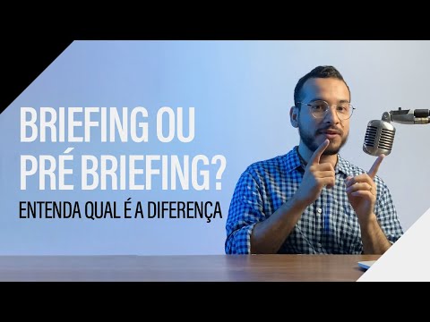 Vídeo: Qual é a diferença entre uma reunião e um briefing?