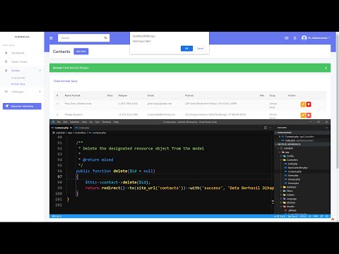 Hapus Data Tabel Berelasi di Framework CodeIgniter 4 [28]