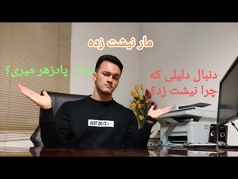 مار نیشت زده دنبال پادزهر میری یا دنبال دلیل اینکه نیشت زد