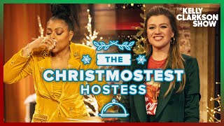 Taraji P. Henson & Kelly Clarkson Take Eggnog Shots Playing Christmas Trivia