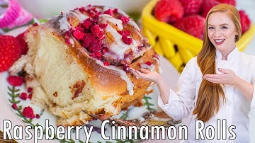 The BEST Raspberry Rolls with cream cheese filling! Using my FAMOUS Cinnamon Roll Recipe!