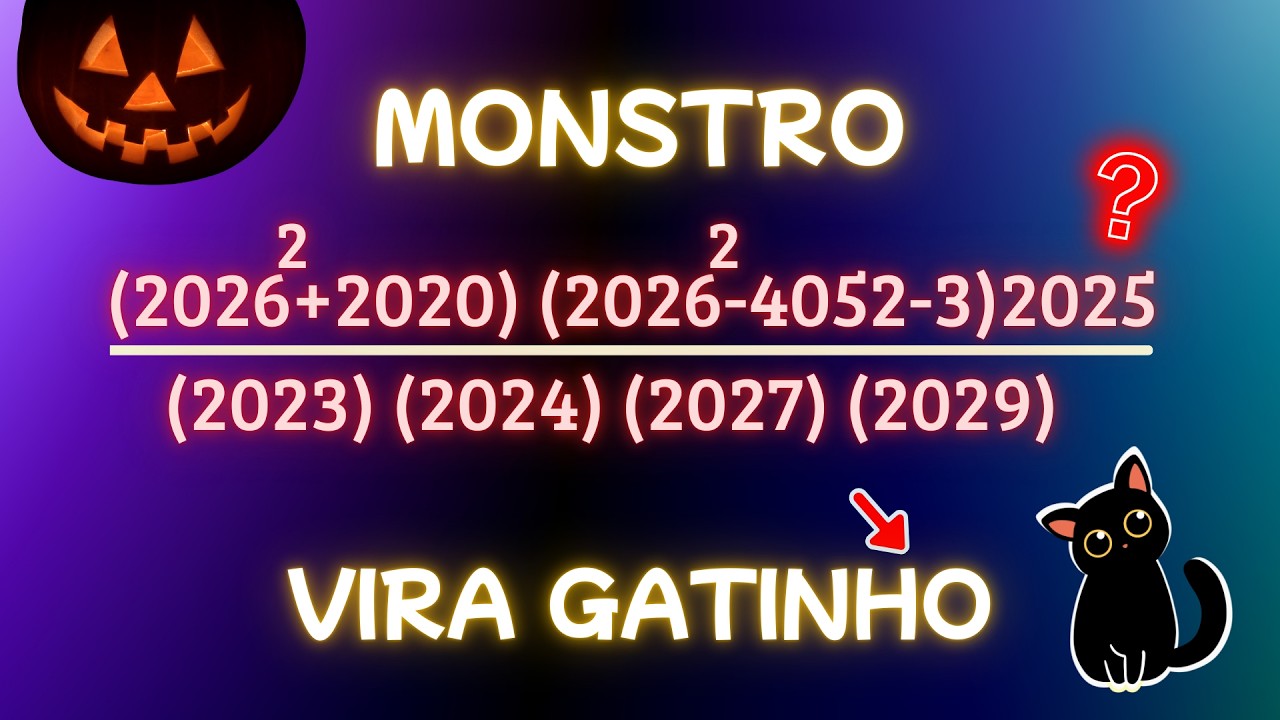 👉 MONSTRO NUMÉRICO que Vira Gatinho 🐱 (Olha Esses Números na Expressão com Produtos!)