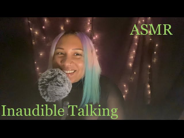 ASMR | Fluffy Mic | Inaudible Whispers + Mouth Sounds