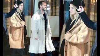 Jude Law, 47, and his wife Phillipa Coan, 32, bundle up as they prepare to leave NYC... after he rev