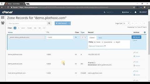 how to add a dmarc record in cpanel