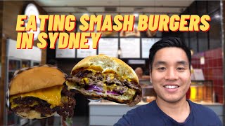 EATING SMASH BURGERS AND PHILLY CHEESESTEAK IN SYDNEY WITH BIG RAY | Food Vlog Review Blogger Patty