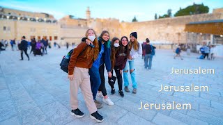 winter jerusalem. old city. jewish quarter