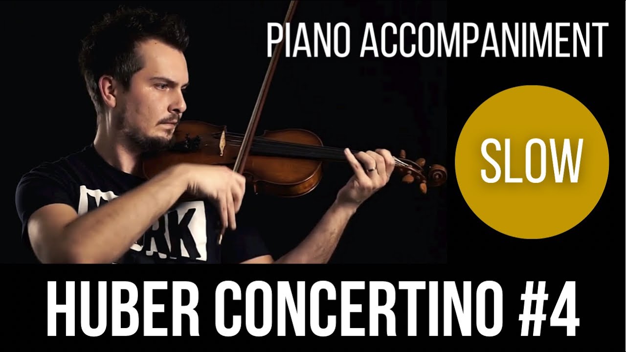Adolf Huber Concertino in G Major No. 4, Op. 8 | Piano Accompaniment ...