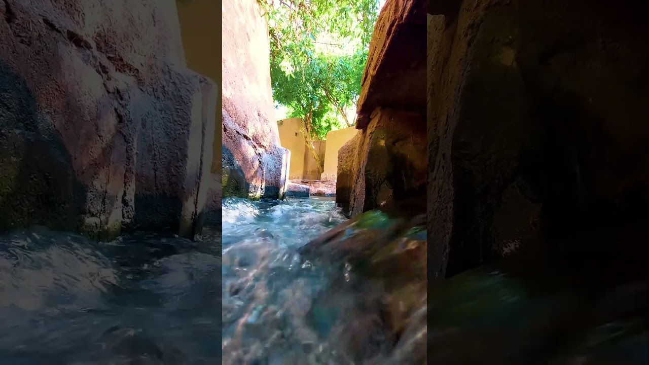 A river in an alley in Taft / رودخانه‌ای در کوچه‌باغی در تفت 