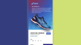 asics  shoes animation concept