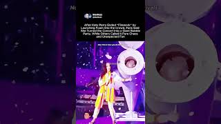 Katy Perry turns concert into giant foam party during “firework” finale #katyperry