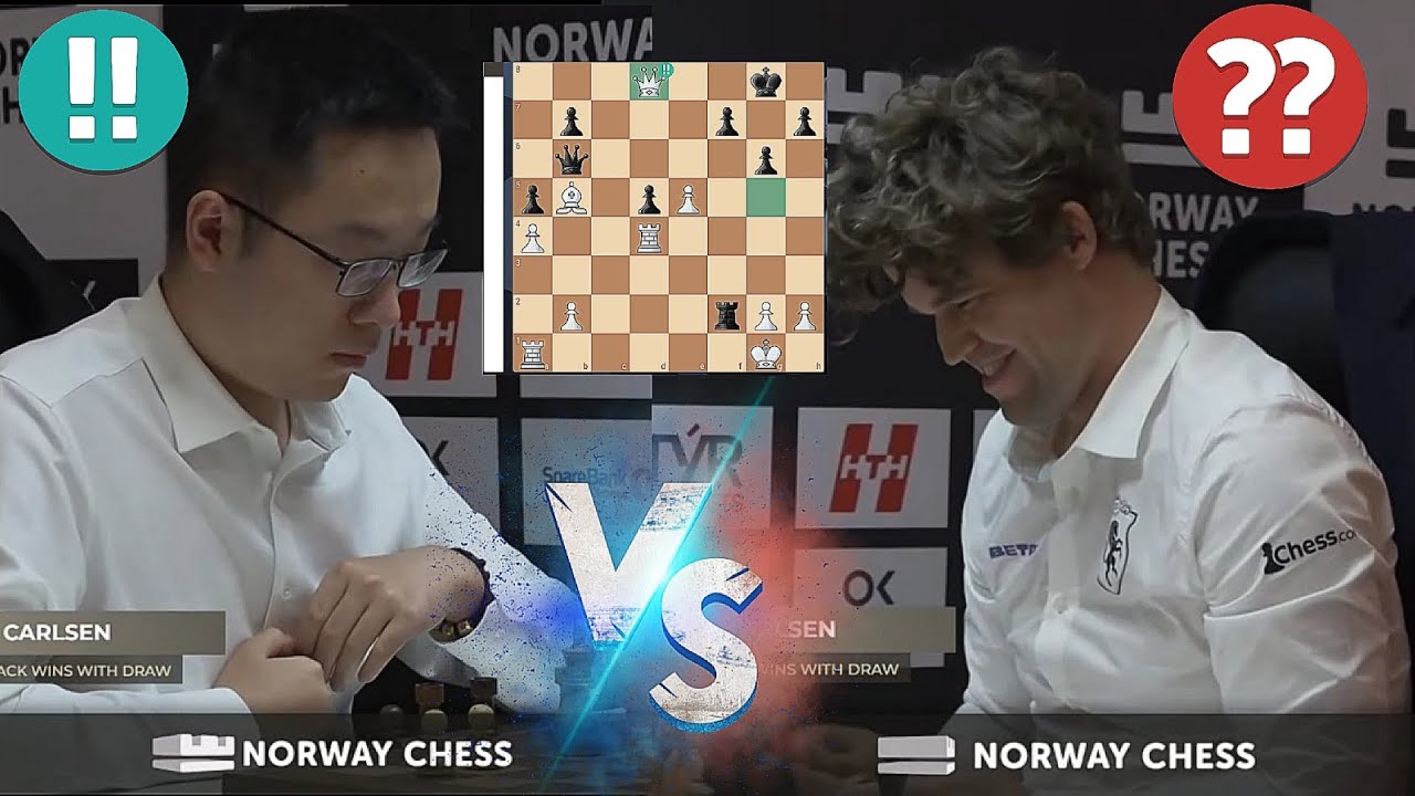 Shocking! Magnus Carlsen blunders his knight against Wei Yi in Norway ...