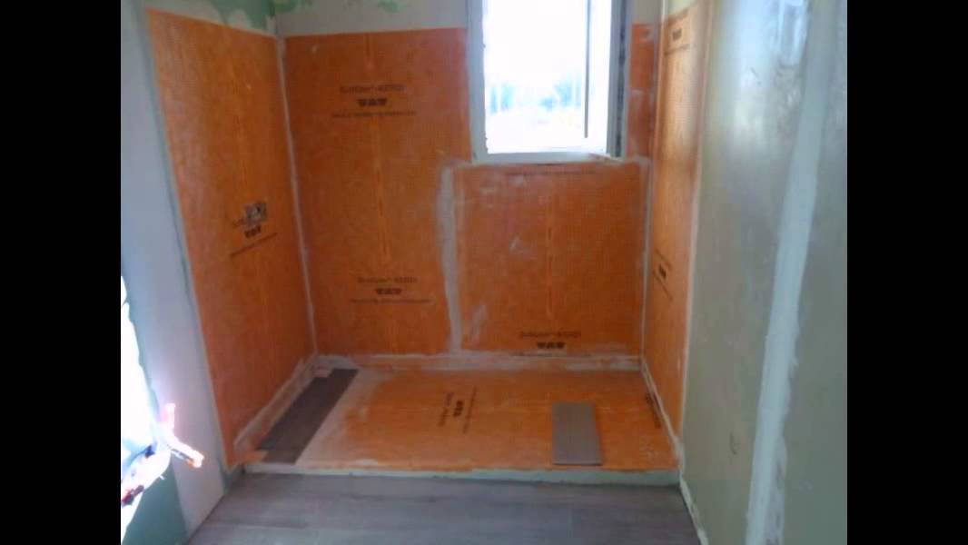 création douche Italienne kerdi Schluter counago xavier carreleur