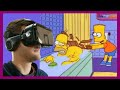 Bart hits Homer with a chair but you're watching it in 360 VR