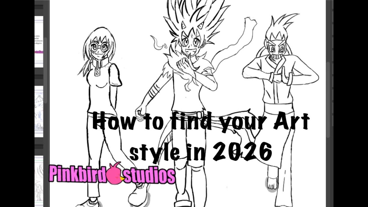 A Pinkbirdstudios journey: How to find your art style in 2026. Don't give up!🔥🔥👊🏾