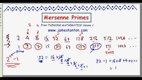 Mersenne Primes (TANTON Mathematics)