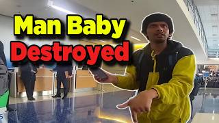 The Biggest Man-Child I've Ever Seen Over A Cancelled Flight