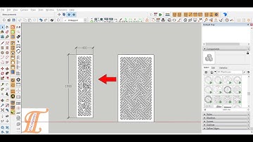 CẮT GHÉP HOA VĂN PHÚC LỘC THỌ CNC SKETCHUP
