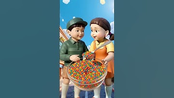 Squid Game AI eating Rainbow Popping Candy ASMR #squidgame #squidgame2 #ai #asmrRainbow (1)