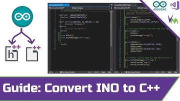 Convert Arduino INO to CPP Walkthrough