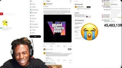 IShowSpeed Reacts To GTA 6 Getting Delayed 😭