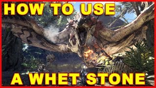 Monster Hunter World: How to Use a Whetstone & Sharpen Your Weapon