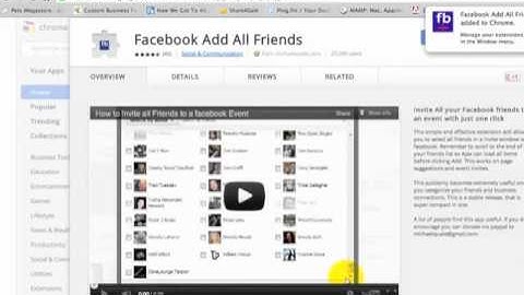 Select ALL Friends ONE-CLICK + Event Invite - Facebook Chrome Plugin http://www.businesskitty.com
