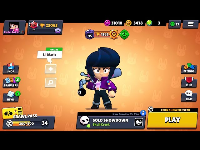 Rank 35 Bibi In Showdown 1k Sub Special 6 44 Litetube - brawl stars rank 1 bibi