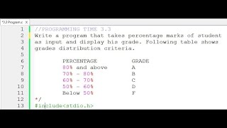 3.3 PROGRAMMING TIME | PERCENTAGE & GRADE | UNIT#3 | COMPUTER SCIENCE CLASS 10 | MGS WAZIRABAD