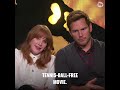 Chris Pratt and Bryce Dallas Howard on Working with Dinosaur Animatronics #shorts
