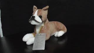 1996 STUFFINS K-9 LICENSE BOXER PUPPY DOG PLUSH REVIEW
