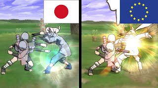 PAL vs NTSC: Sakon chain combos | Naruto Ultimate Ninja 5 #shorts screenshot 1