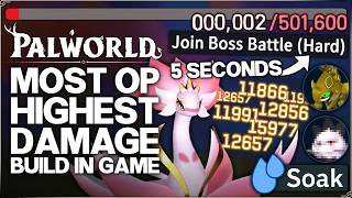 Palworld 1.0 - New Best HIGHEST DAMAGE Build Found - OP Status Combo Deletes Hard Mode Tower Guide!