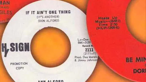 Ann Alford - If It Ain't One Thing (It's Another)