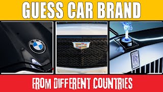 Guess Famous CAR BRANDS From Different Countries - Car Logo Quiz 2024