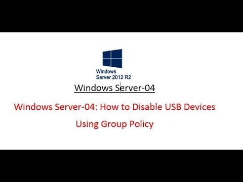How to Disable USB Devices  Using Group Policy