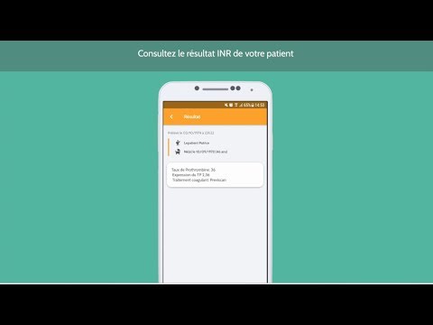 Résultats INR dans l'application mobile Ubilab